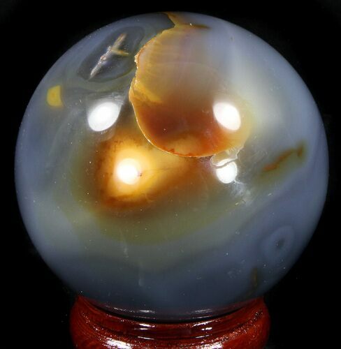 Polished Brazilian Agate Sphere #37512